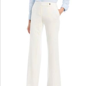Calvin Klein White Mid Rise Classic Fit Straight Leg Pants/Trousers NWOT
